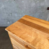 Mid Century Solid Maple Tall Dresser By Cushman "Colonial Creations"