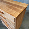Mid Century Solid Maple Tall Dresser By Cushman "Colonial Creations"