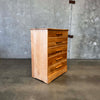 Mid Century Solid Maple Tall Dresser By Cushman "Colonial Creations"