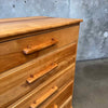 Mid Century Solid Maple Tall Dresser By Cushman "Colonial Creations"