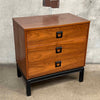 Dixie Small Three Drawer Dresser With Black Legs & Formica Top