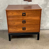 Dixie Small Three Drawer Dresser With Black Legs & Formica Top