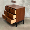 Dixie Small Three Drawer Dresser With Black Legs & Formica Top