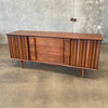 Mid Century Modern Walnut Nine Drawer Dresser By United