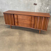 Mid Century Modern Walnut Nine Drawer Dresser By United