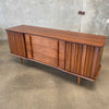 Mid Century Modern Walnut Nine Drawer Dresser By United