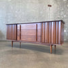 Mid Century Modern Walnut Nine Drawer Dresser By United