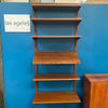 Cado One Bay Walnut Wall Unit Bookcase With Magazine Rack By Poul Cadovius