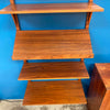 Cado One Bay Walnut Wall Unit Bookcase With Magazine Rack By Poul Cadovius
