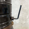 Vintage Mid Century Modern Black Porcelain Enamel Finish Preway Fireplace