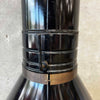 Vintage Mid Century Modern Black Porcelain Enamel Finish Preway Fireplace