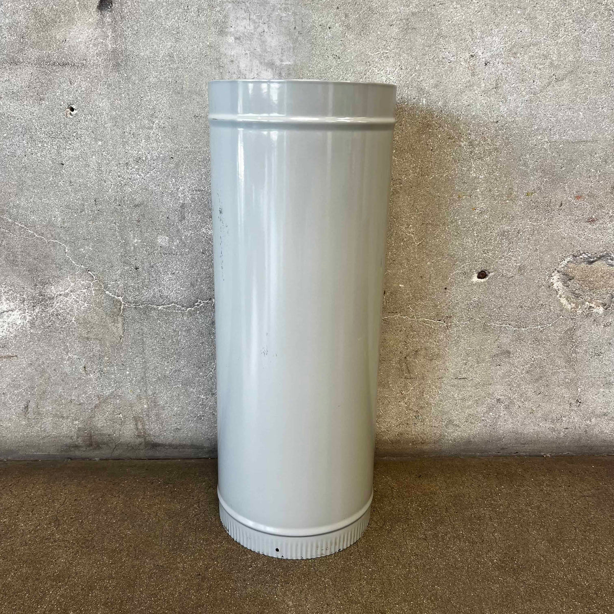 Vintage MCM Original Ash Porcelain Enamel Finish Malm "Zircon" Fireplace Pipe #1