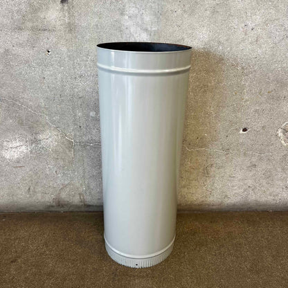 Vintage MCM Original Ash Porcelain Enamel Finish Malm "Zircon" Fireplace Pipe #1