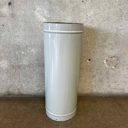 Vintage MCM Original Ash Porcelain Enamel Finish Malm "Zircon" Fireplace Pipe #2