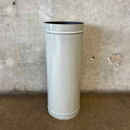 Vintage MCM Original Ash Porcelain Enamel Finish Malm "Zircon" Fireplace Pipe #2