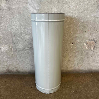 Vintage MCM Original Ash Porcelain Enamel Finish Malm "Zircon" Fireplace Pipe #2