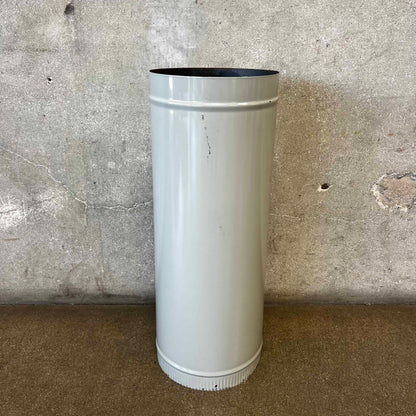 Vintage MCM Original Ash Porcelain Enamel Finish Malm "Zircon" Fireplace Pipe #2