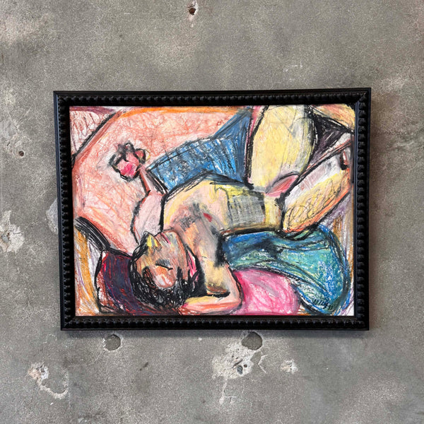 Modernist Reclining Nude By Irish Mexican Phil Kelly
