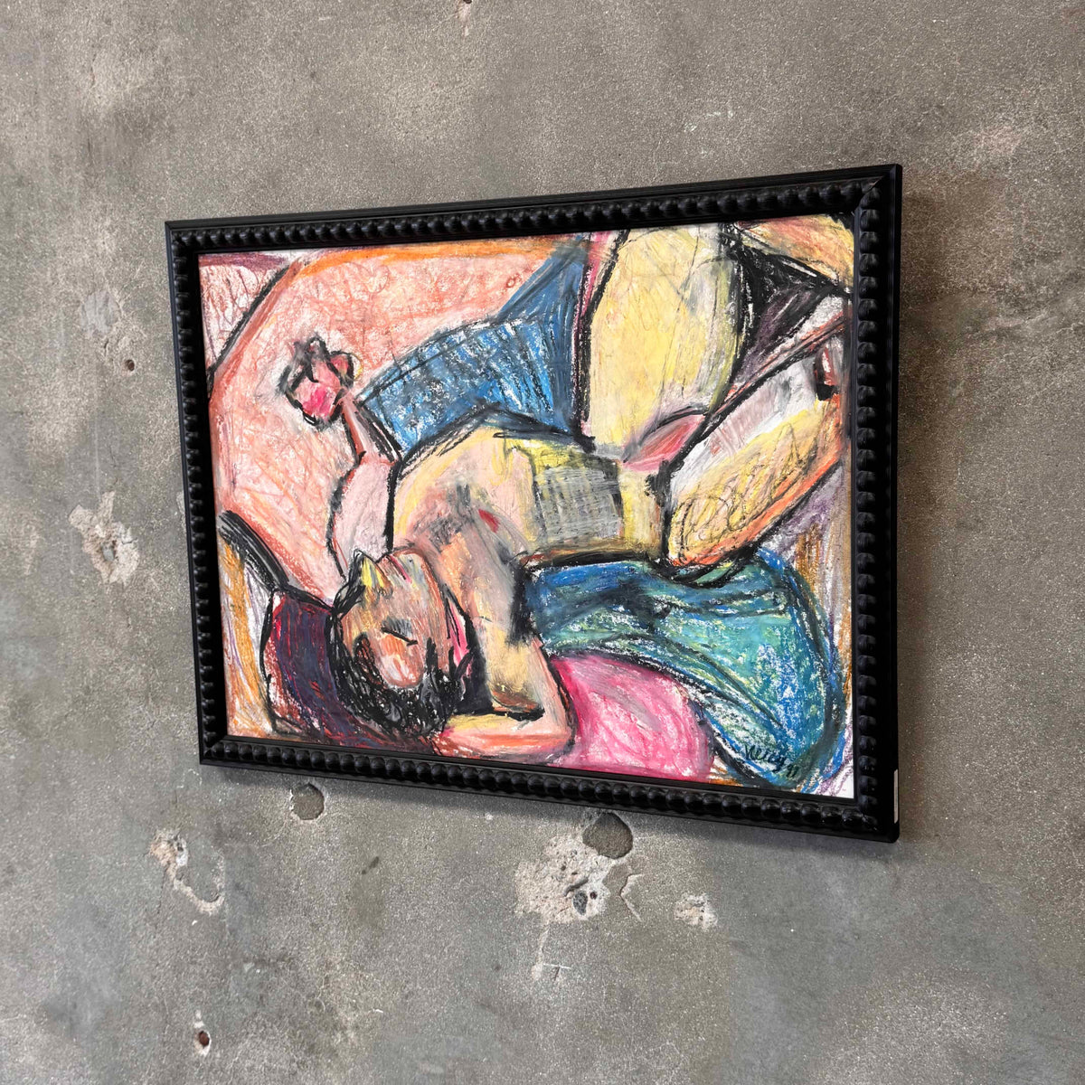 Modernist Reclining Nude By Irish Mexican Phil Kelly