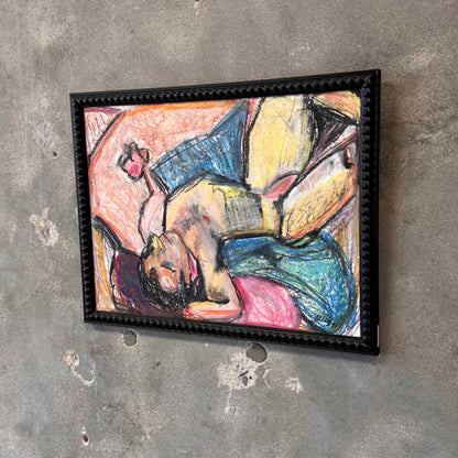 Modernist Reclining Nude By Irish Mexican Phil Kelly