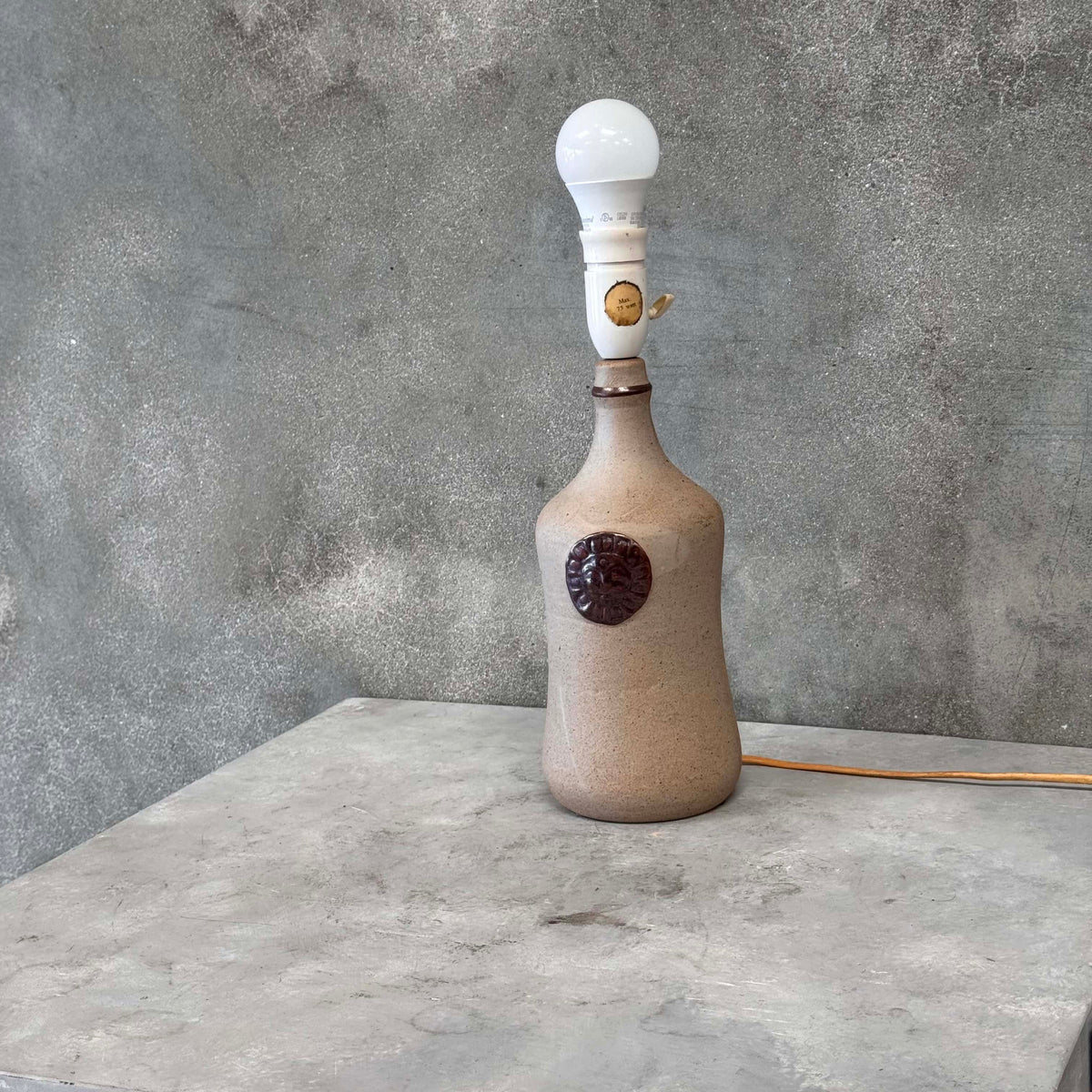 Danish Ceramic Table Lamp By Knabstrup Atelier