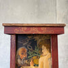 Antique Prie Dieu Cabinet With Caravaggio Oil On Canvas