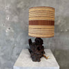 Mid Century Burl Lamp