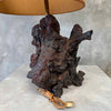 Mid Century Burl Lamp
