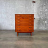 Danish Modern Highboy Dresser In Teak