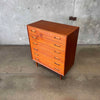 Danish Modern Highboy Dresser In Teak