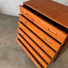 Danish Modern Highboy Dresser In Teak