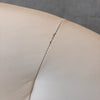 Vintage Cream Leather Gaviota Lounge Chair By Ricardo Fasanello, 1970s