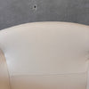 Vintage Cream Leather Gaviota Lounge Chair By Ricardo Fasanello, 1970s