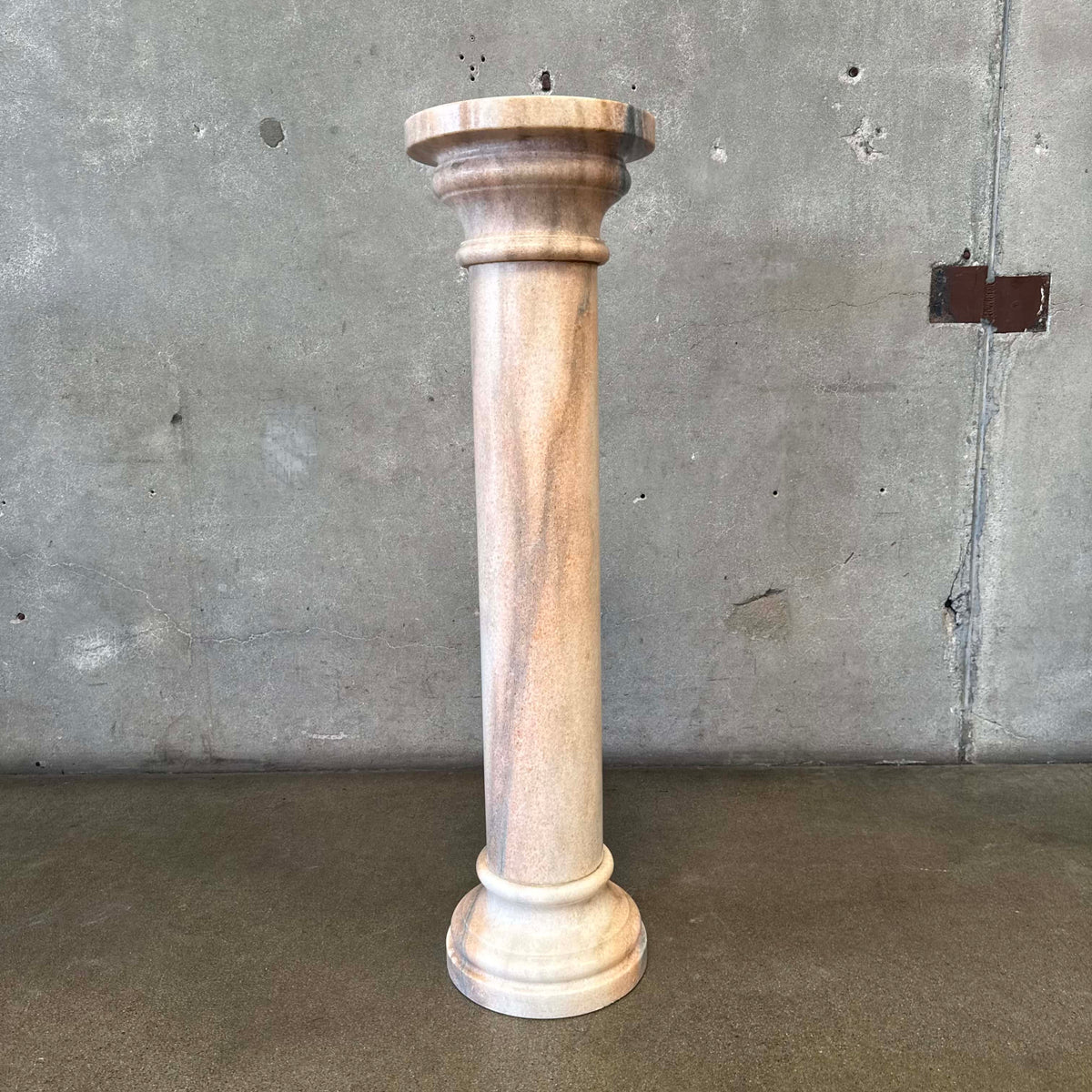 Vintage Blush Marble Pedestal #2
