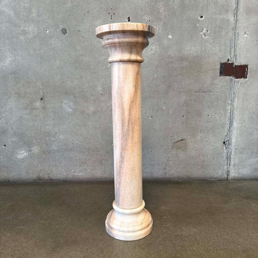 Vintage Blush Marble Pedestal #2