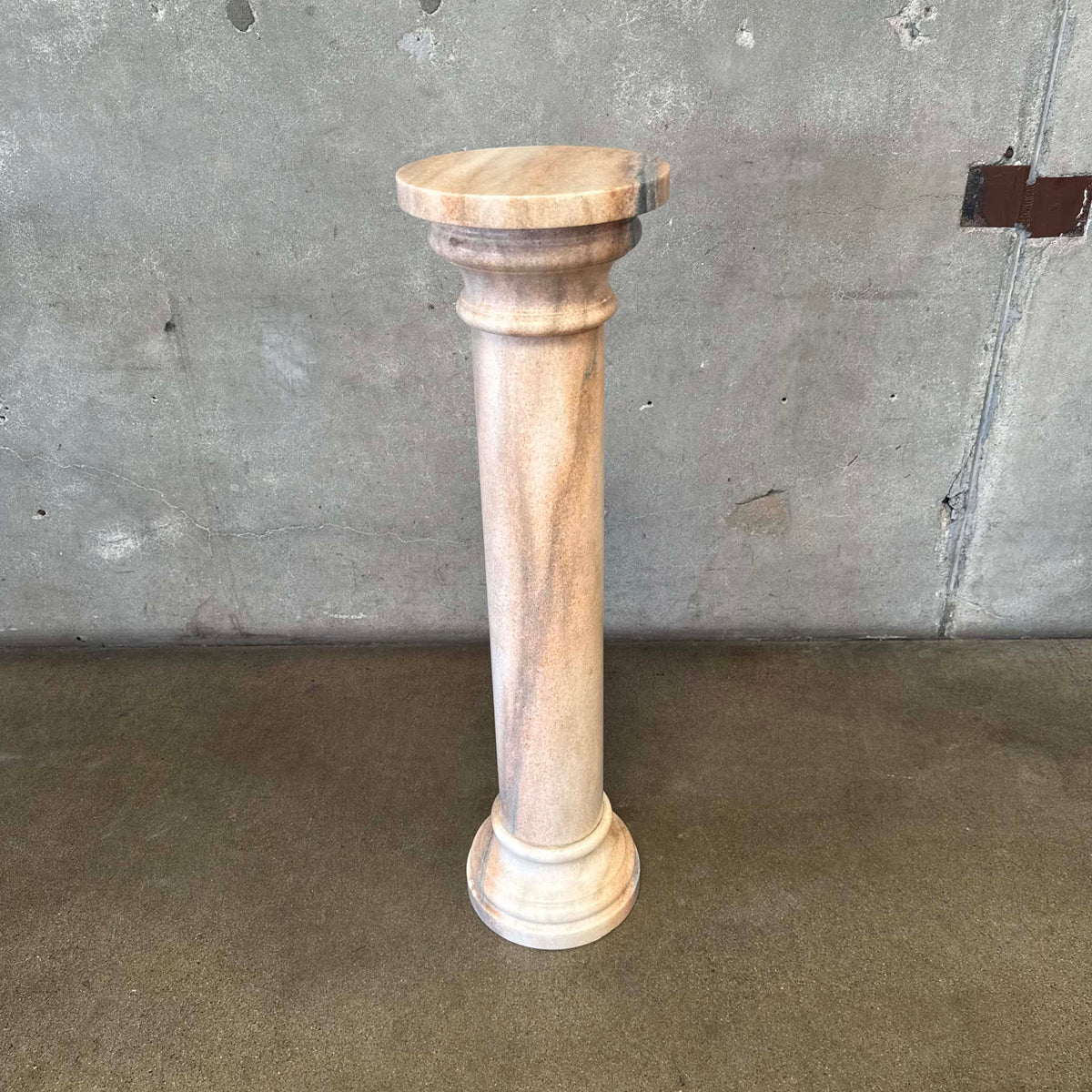 Vintage Blush Marble Pedestal #2