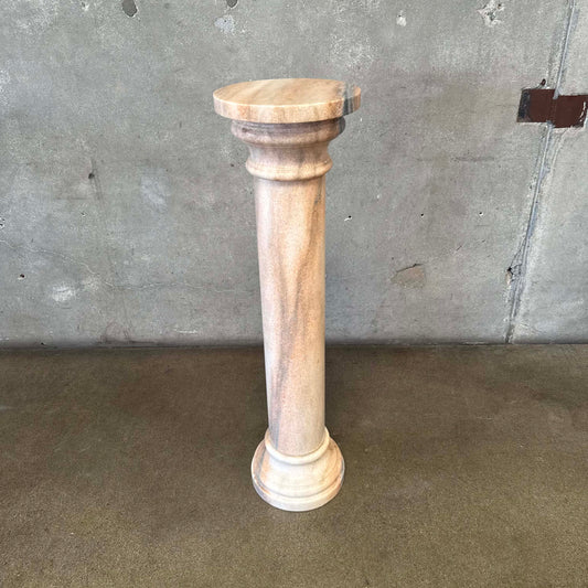 Vintage Blush Marble Pedestal #2