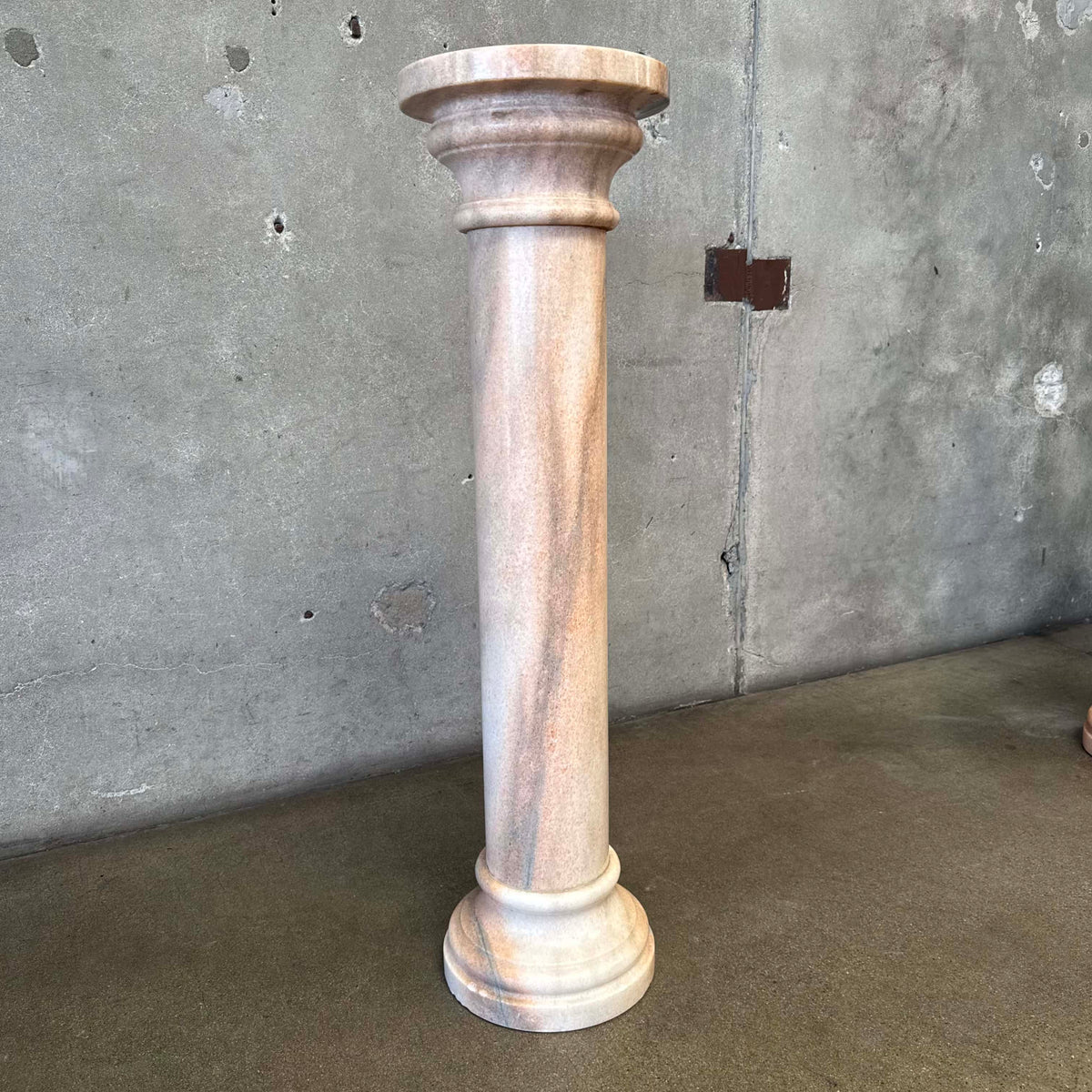 Vintage Blush Marble Pedestal #2