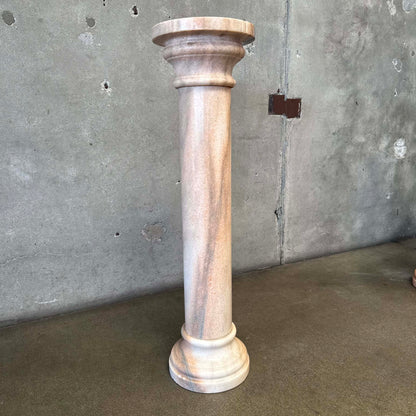 Vintage Blush Marble Pedestal #2