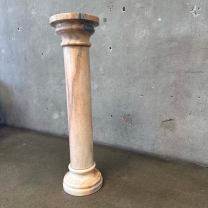 Vintage Blush Marble Pedestal #2