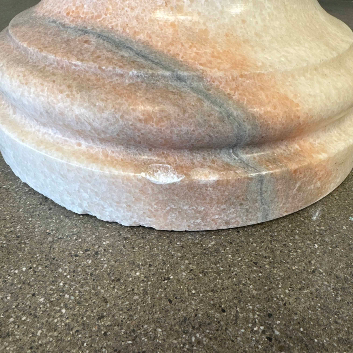 Vintage Blush Marble Pedestal #2