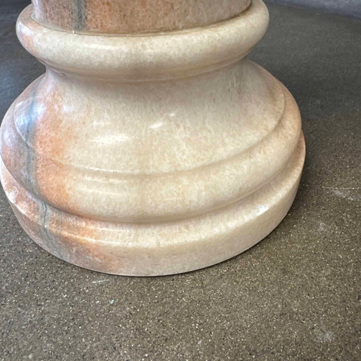 Vintage Blush Marble Pedestal #2
