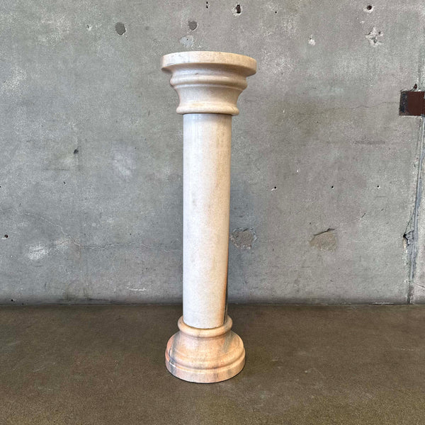 Vintage Blush Marble Pedestal #5