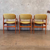 Three Piece Set Of Teak Dining/Occasional Chairs