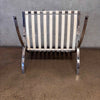 Pair Of Replica Barcelona Chairs w/Leather Cushions & Straps