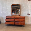 Mid Century Modern Lane Six Drawer Dresser w/Mirror
