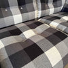 Mid Century Italian Sofa in Wool Plaid
