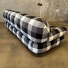 Mid Century Italian Sofa in Wool Plaid