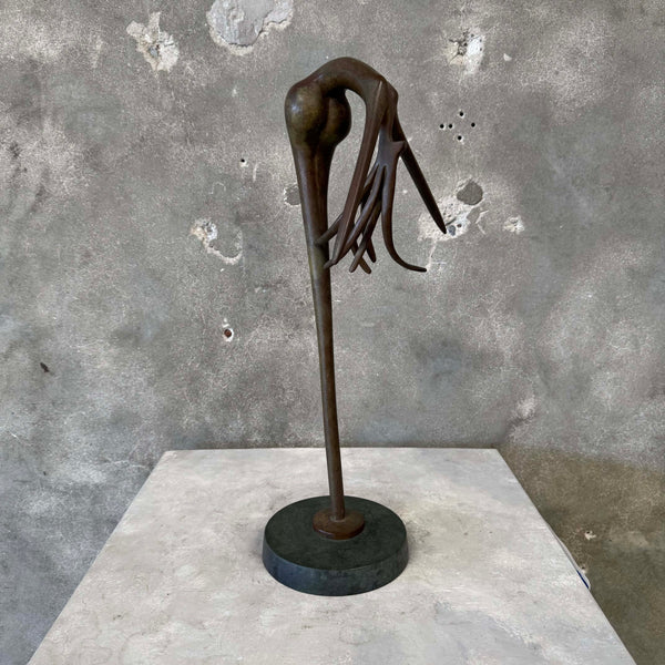 Itzik Benshalom Bronze Dancing Woman Sculpture