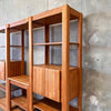 Oak Three Bay Wall Unit by Lou Hodges for California Design Group - Dual Sided